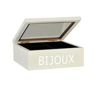 Emde 868BBTE-0 Boîte à Bijoux Blanc/Chrome