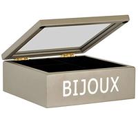 Emde 868TBTE-0 Boîte à Bijoux Taupe/Chrome