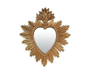 EMDE Cadres, Miroirs et Atelier sur-mesure Déco Miroir ex-voto Coeur Soleil 26.2x30.6cm