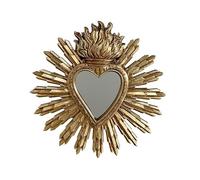 EMDE Cadres, Miroirs et Atelier sur-mesure Déco Miroir ex-voto Coeur Soleil 27x28cm