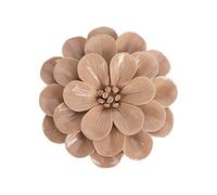 EMDE Cadres, Miroirs et Atelier sur-mesure Déco Murale Fleur céramique Beige 17x16.5x4.7cm