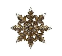 EMDE Cadres, Miroirs et Atelier sur-mesure Déco Murale Flocon doré 20.5x20.5cm