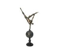 EMDE Cadres, Miroirs et Atelier sur-mesure Statue Gymnaste planète Noir doré 24x11x51cm