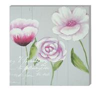 Emde CH112001-1 Toile Motif Tulipe/Rose/Cosmos Rose