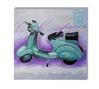 Emde CH147001-0 Toile Motif Scooter Bleu