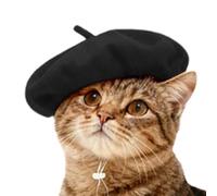 Emdvsco Béret pour chat, accessoire photo réglable | Chapeau d'artiste pour chien, pour spectacles de théâtre, vacances, fête, cosplay, spectacle, réunion de famille, bal masqué, festival