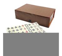 Emdvsco Jeu De Mahjong Chinois,Mini Portable Interactif Et Amusant - Set Mahjong De Voyage Jeux Interactifs - pour Intérieur Extérieur Appartement Dortoir Hôtel Voyage Camping Pique-nique Fête Famille