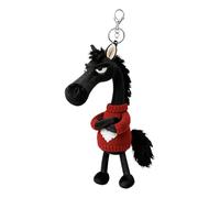 Emdvsco Peluche Cheval Mascotte Chinoise 2026 - Porte-clés Chinois Mignon Portable et Doux - Jouets en Peluche Cheval - pour Maison Bureau Salon Chambre Boutique École Cafés Librairies Vitrines