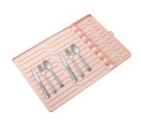 Emdvsco Tapis d'étagère en silicone, antidérapant, réutilisable, résistant à la chaleur - Spatule de comptoir de cuisine, pour extérieur, spatule, racloir, brosse, bouteille d'huile, organisateur de