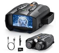 EMEBAY Jumelles Vision Nocturne 4K, Boussole Intégrée, Lumière Tactique
