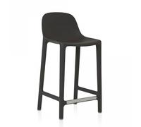 EMECO BROOM COUNTER STOOL tabouret H 85 cm (Gris foncé - Polypropylène et fibre de bois recyclé)