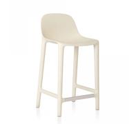 EMECO BROOM COUNTER STOOL tabouret H 85 cm (White - Polypropylène et fibre de bois recyclé)