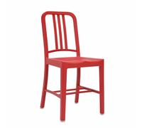 EMECO NAVY CHAIR 111 set de 2 chaises sans accoudoirs (Red - Plastique recyclé)