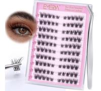 EMEDA Catye02 Lot de 120 extensions de cils auto-adhésifs sans colle pour cils à presser avec kit de pinces à épiler