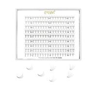 EMEDA Extensions de Cils Volume 5D Curl D 0.07mm - Longueurs 9mm 10mm 12mm 14mm en Mélange - Ventilateurs Préfabriqués Russes