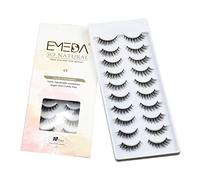 EMEDA Faux Cils Naturel 10 Styles, 10 Paires 3D, Longs Et Duveteux, Dramatique Cils, Natural False Lashes Wispy Cateye Eyelashes (A9)