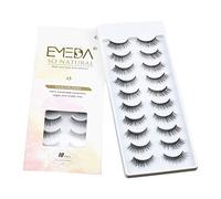 EMEDA Faux Cils Naturel 10 Styles, 10 Paires Faux Cils 3D, Longs Et Duveteux Dramatique Cils, Natural False Lashes Wispy Cateye Eyelashes (A6)