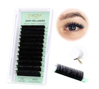 EMEDA Fleur de floraison automatique 0.10 D Curl 8-15mm Plateau mixte Easy Fan Cils 3D 4D 5D 6D 7D 8D Cils de volume préfabriqués .10mm D Curl 8-15mm Longueur