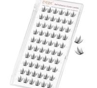 EMEDA Grappes de cils autocollants, Cils à presser naturels cils pré-collés Cils Cluster ondulées, Kit de cils individuels C Curl, ULTRA-MINCE&LÉGER Réutilisable Aucun résidu (Fairy 04)