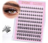 EMEDA K03 Lot de 120 extensions de cils auto-adhésives, pré-collées, avec kit de pincettes
