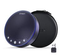 eMeet Haut-Parleur de conférence Bluetooth - M3 USB avec Suppression du Bruit pour 6 à 12 Personnes, 4 Microphones Duplex intégral pour Zoom, Skype Plug and Play, Microphone de conférence Portable