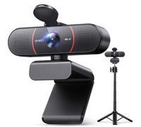 eMeet Webcam C960 4K Kit, Webcam Ultra HD avec Capuchon d'objectif et Deux Microphones, Mise au Point Automatique PDAF, Caméra de Streaming 73°, Caméra 4K avec Support