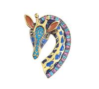 EMEGCY Broche en forme d'animal - Broche en forme d'insecte - Perle et strass - Plaqué or 18 carats - Cadeau d'anniversaire pour femme et homme, Cuivre, Base
