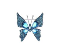 EMEGCY Broche en forme d'insecte en forme d'animal avec strass et émail plaqué or 18 carats - Cadeau d'anniversaire pour homme et femme, Cristal autrichien, cuivre, Base