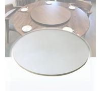 EMENAR Grand Plateau Tournant Lazy Susan en Bois, Plateau Tournant De Salle À Manger À Domicile, Plateau De Service Rond, Plateau Rotatif De Table 80cm 100cm (Color : White, Size : 100cm/40inch)
