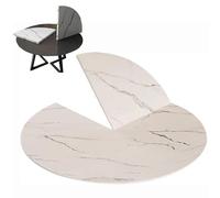 EMENKD Extension De Plateau De Table Portable, 80 100 120cm Grand Plateau De Table Pliable Gagner De l'espace, Plateaux Circulaires pour Table À Manger(110cm/44inch)