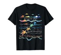 Emerald Isle, Caroline du Nord, Amoureux de la Plage, Tortues de mer T-Shirt Graphique avec Valeur