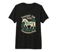 Emerald Isle Connemara Pony Celtic Horse T-Shirt Haut de Gamme
