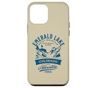 Emerald Lake Rocky Mountain National Park Design Vieilli Coque pour iPhone 12 Mini