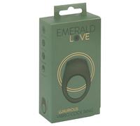 Emerald Love - anneau pénien vibrant rechargeable étanche - silicone vert