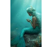 Emerald Tides Journal: A Magical Journey Beneath the Sea: A Magical Notebook Featuring a Realistic Green-Haired Mermaid Sitting on a Rock Beneath the ... and Silver Glitter - Perfect for Dreaming,
