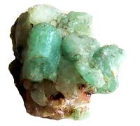 Émeraude naturelle de Colombie avec points de pyrite - Pierre précieuse verte brute - Formation matricielle - Collection minérale - 8,1 g