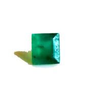 Émeraude naturelle lâche, coupe carrée, 0,25 ct, pierre précieuse verte colombienne