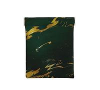 Émeraude Vert Foncé Tons de Terre Marbre Doré, Sac de Rangement pour Femmes, Portefeuille supérieur à Presser, Petit Porte-Monnaie, Pochette de Changement