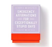 Galison Jeu de cartes Emergency Affirmations for Exceptionally Stupid Days