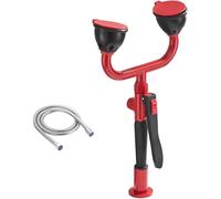 Emergency Eye Washer, Handheld Eyewash Station, Handheld Eyewash Drench Hose Unit Wall-mounted Spray, with Double Nozzle, for Single Head Laboratory industrial Eye Flush Shower