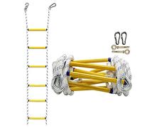 Emergency Fire Escape Ladder - Adult Rope Ladder for 2/3/4 Storey Homes, 18M Safety Ladder for Quick Emergency Evacuations from Windows