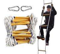Emergency Fire Escape Rope Ladder 26FT/8M, Portable & Easy to Deploy, Heavy Load Capacity, Ideal for Home Safety, Perfect for Windows & Quick Evacuation (82FT/25M)