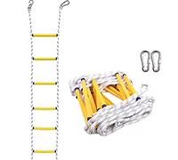 Emergency Fire Escape Rope Ladder, 30M/98.4Ft Flame Resistant Safety Ladder with Hooks, Portable Emergency Rescue Tool, Ideal for Home and Office Safety. (30M98.4Ft)