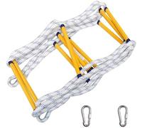 Emergency Fire Escape Rope Ladder with Hooks - Flame Resistant & Quick Deployment Safety Ladder for Home, 20m & 40m Options Available, Easy to Use, Ideal for Emergency Situations (