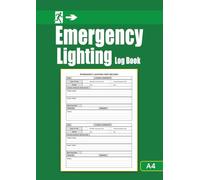 Emergency Lighting Log Book: A4 - Inspection, Testing and Maintenance Record for Workplaces | Monthly & Annual Emergency Lighting Tests - 120 Pages.