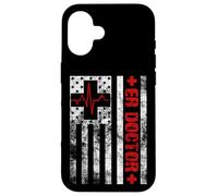 Emergency Medicine Physician ICU Critical Care ER Doctor Coque pour iPhone 16