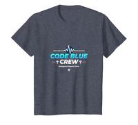 Emergency Nurse Code Blue Crew Response Team Cadeau T-Shirt, Enfant, Bleu Chiné, 8 Ans