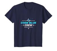 Emergency Nurse Code Blue Crew Response Team Cadeau T-Shirt, Enfant, Bleu Marine, 8 Ans