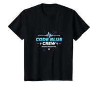 Emergency Nurse Code Blue Crew Response Team Cadeau T-Shirt, Enfant, Noir, 8 Ans