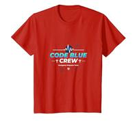 Emergency Nurse Code Blue Crew Response Team Cadeau T-Shirt, Enfant, Rouge, 8 Ans